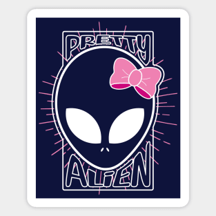 Pretty alien (for Hoodie and Back Print) Magnet